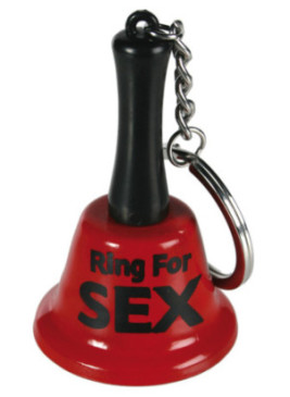 Cloche rouge porte clefs "Ring For Sex" - R700088